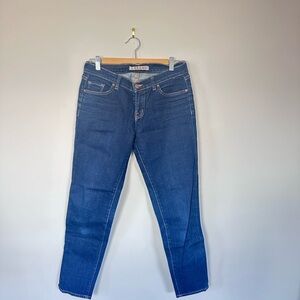 J Brand Dark Blue Low Rise Skinny Jeans